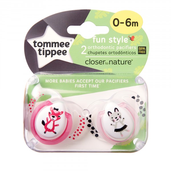 Tommee Tippee Closer to Nature Pacifiers.